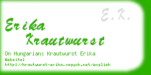 erika krautwurst business card
